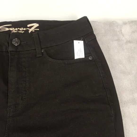 Seven7 Women's Black Skinny Jeans NWT Size 12 - Picture 4 of 12